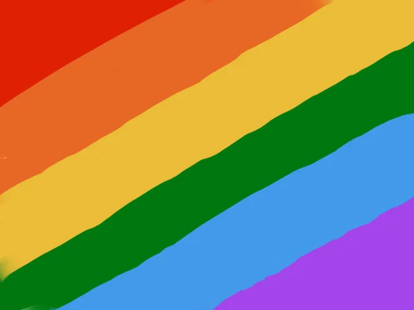 Lgbtの背景虹の旗プライドの山 — ストック写真