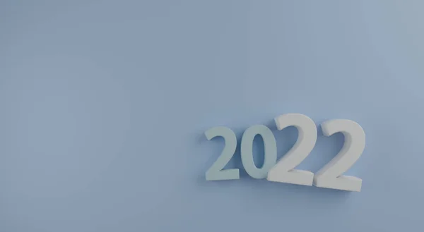 Feliz Año Nuevo 2022 Números Ilustración Aislados Concepto Color Fondo — Foto de Stock