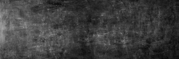 Blank wide screen Real chalkboard background texture in college concept for back to school panoramic wallpaper for black friday white chalk text draw graphic. Empty surreal room wall blackboard pale.