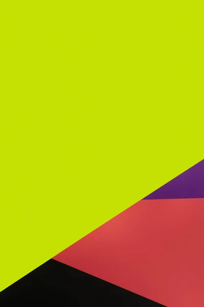 Geometrischer Mehrfarbiger Hintergrund Mit Hellgrünem Kopierraum — Stockfoto