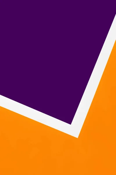 Abstract Purple Orange White Geometric Background Copy Space — Stock Photo, Image