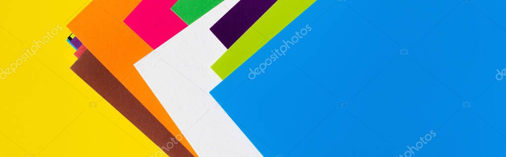 abstract multicolored polygonal background, banner