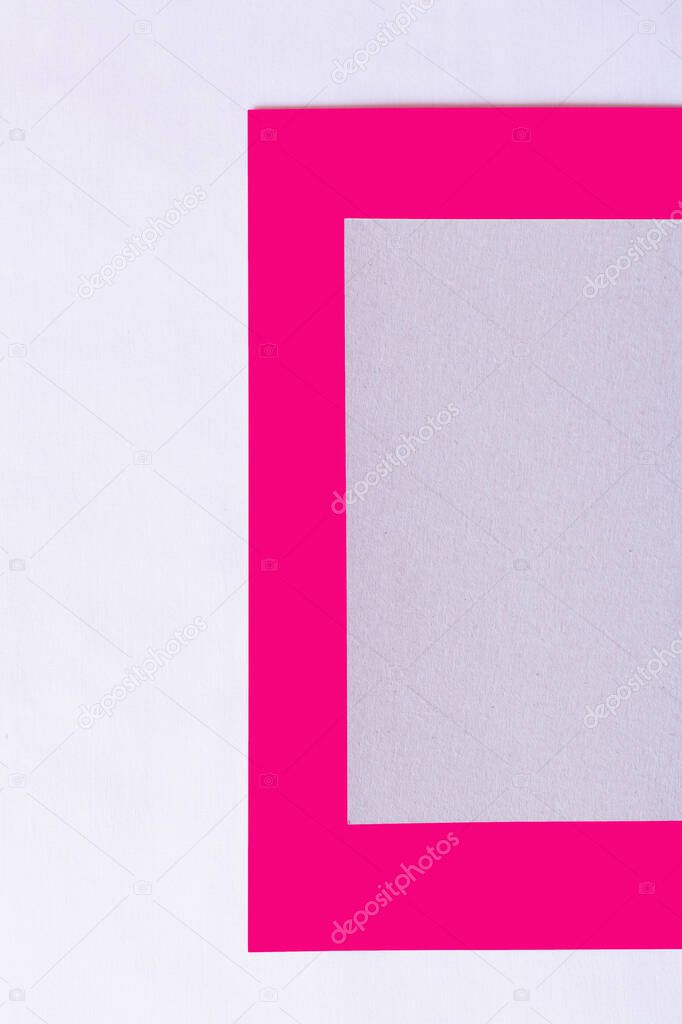 minimalistic geometric background with pink and violet colors