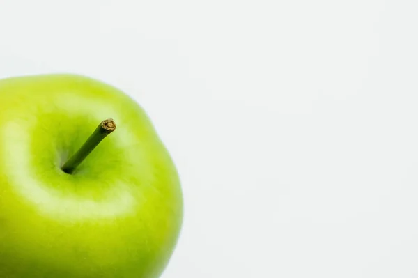 Close View Organic Apple Isolated White — Foto de Stock