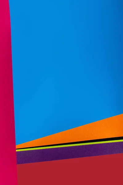 Fond géométrique coloré avec espace de copie bleu — Photo de stock