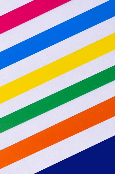 Fond géométrique abstrait avec des bandes diagonales multicolores — Photo de stock