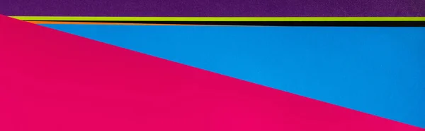 Fond géométrique abstrait avec des rayures multicolores lumineuses, bannière — Photo de stock