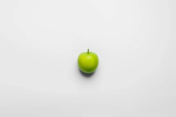 Top view of fresh apple on white background — Stock Photo