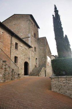 Solomeo 'nun kışın görünüşü