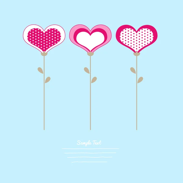 Corazones de amor para San Valentín — Vector de stock