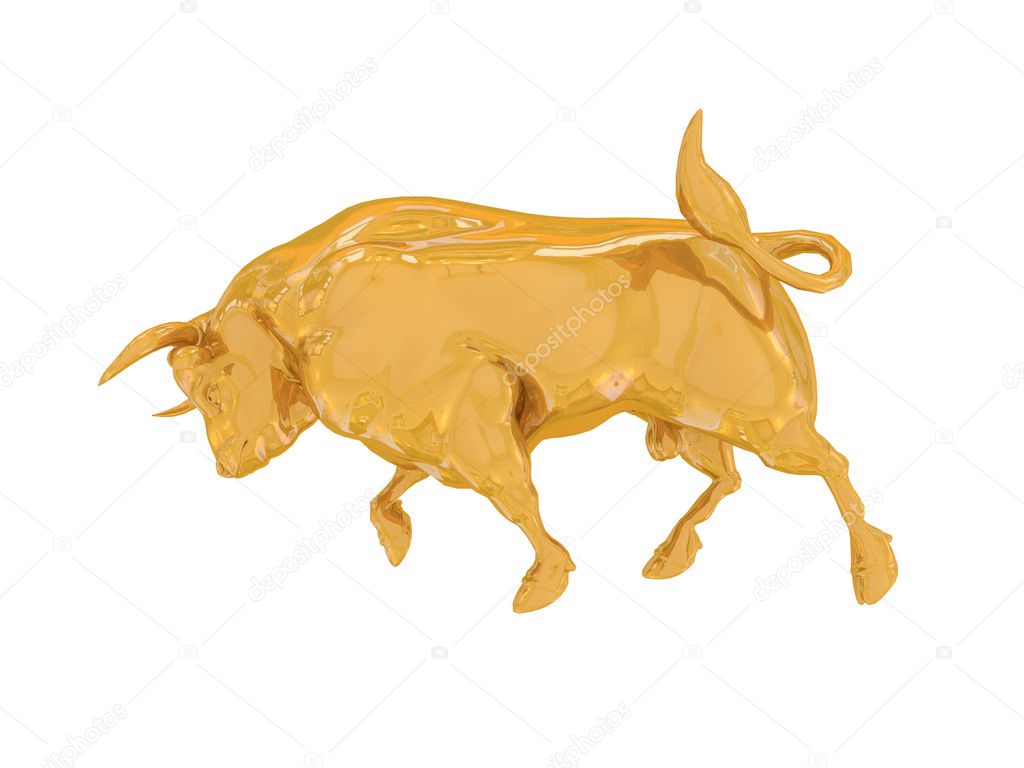 Golden finance bull