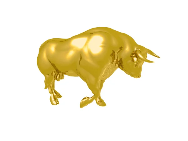 Gold bull — Stock Photo, Image