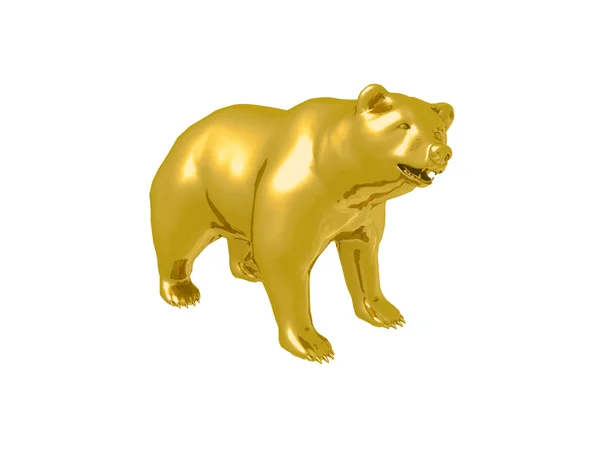 Złoty niedźwiedź — Zdjęcie stockowe