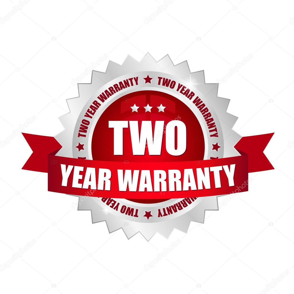 Two Year Warranty Button