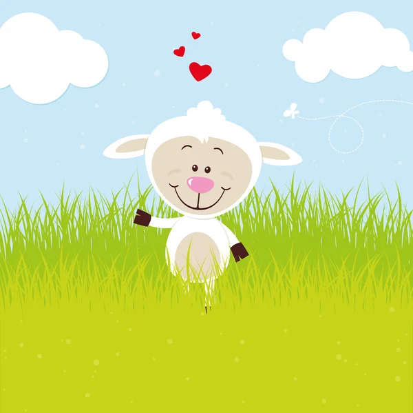 Lovely sheep — Stock Vector