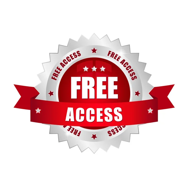 Безкоштовний доступ до кнопки — стоковий вектор