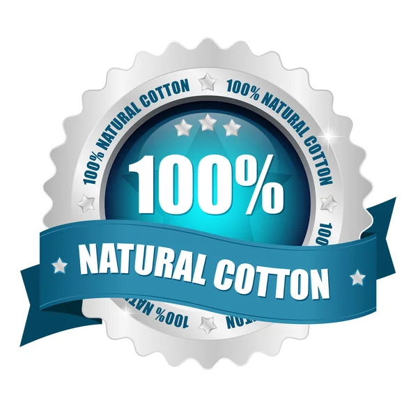 100 botão natural procent — Vetor de Stock