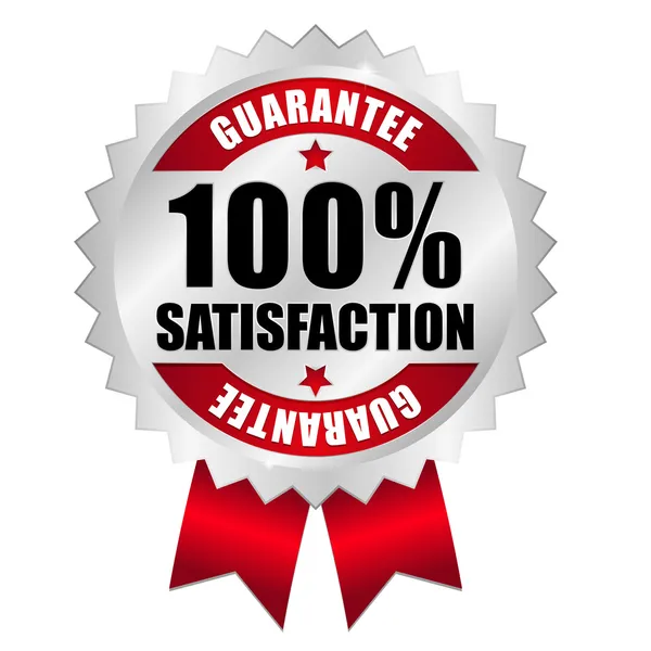 100 percent satisfaction guarantee — Stock Vector