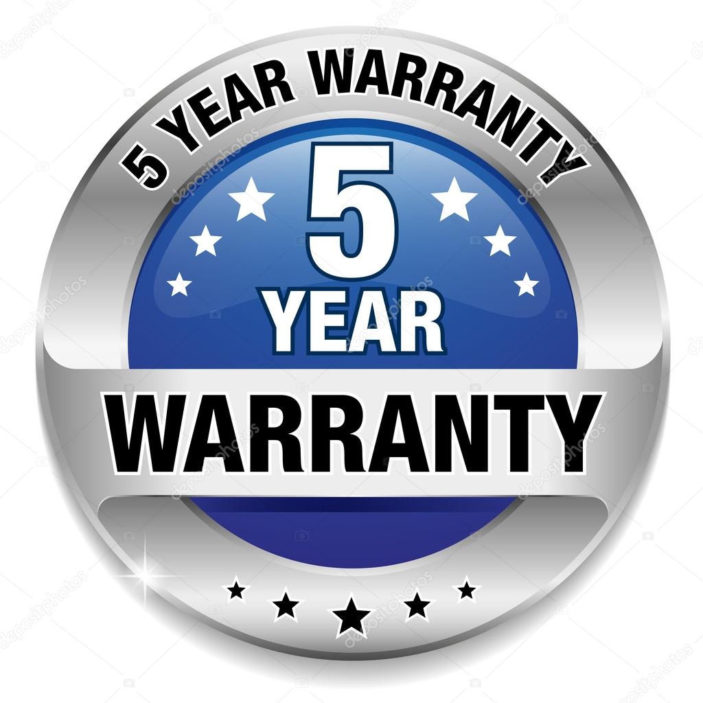 5 year warranty button Stock Vector Image by ©newartgraphics 25957533