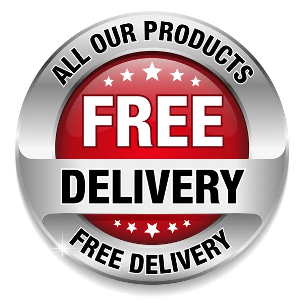 Free delivery glossy icon — Διανυσματικό Αρχείο