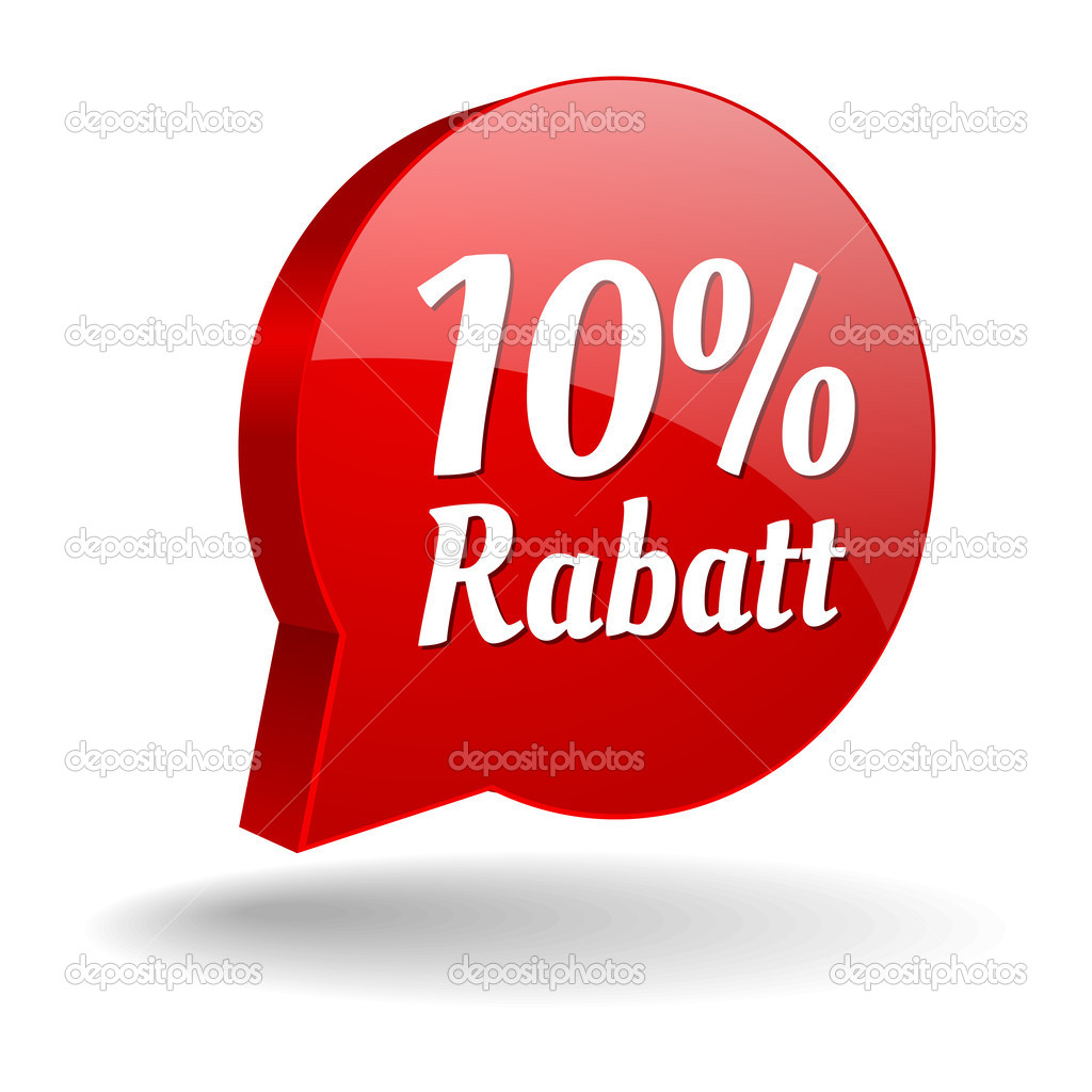 10 Prozent Rabatt Spechblase In Rot Vector Image By C Newartgraphics Vector Stock 26209121