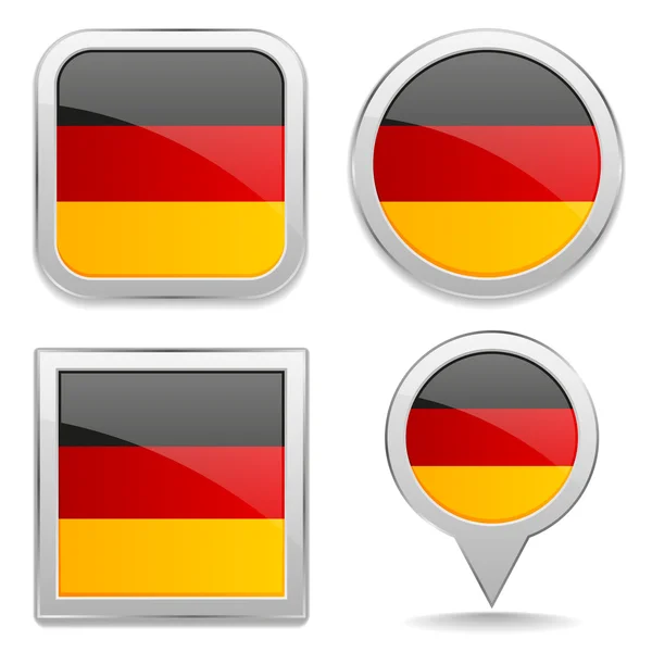 Boutons drapeau allemand — Image vectorielle