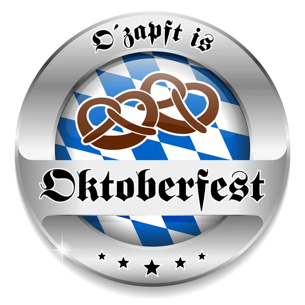 Oktoberfest tlačítko — Stockový vektor