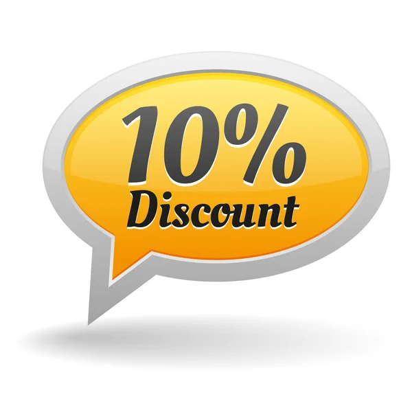 10 percent discount web button Stock Vector Image by ©newartgraphics
