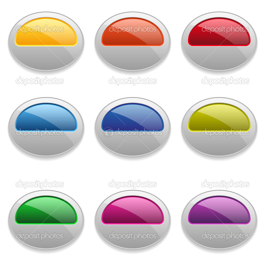 Buttons of different colors Stock Vector Image by ©newartgraphics #26906699
