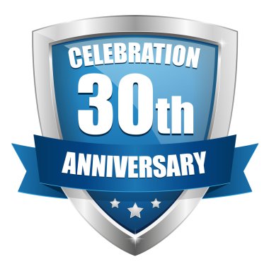 30 yıl yıldönümü düğmesi