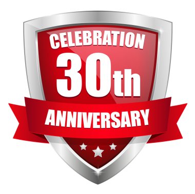 30 yıl yıldönümü düğmesi