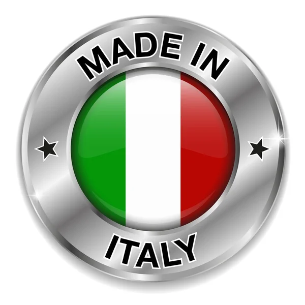 Fabricado na Itália etiqueta — Vetor de Stock