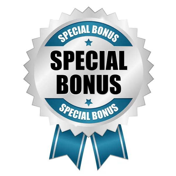 büyük mavi özel bonus düğmesi