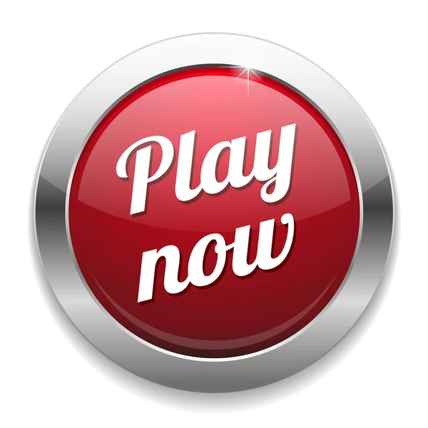 Play now button - click on red Royalty Free Vector Image