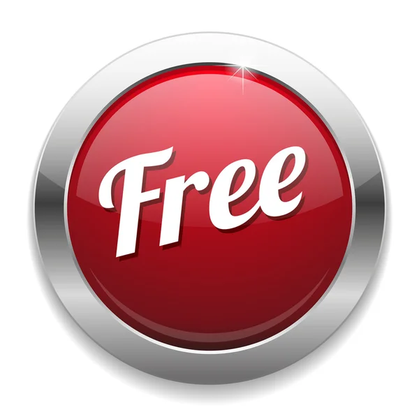 Big free button — Stock Vector