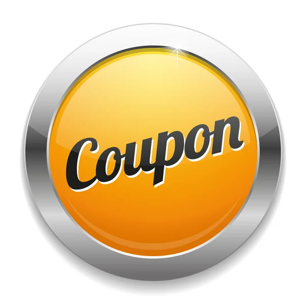 Big red coupon button — Stock Vector © newartgraphics 28092799
