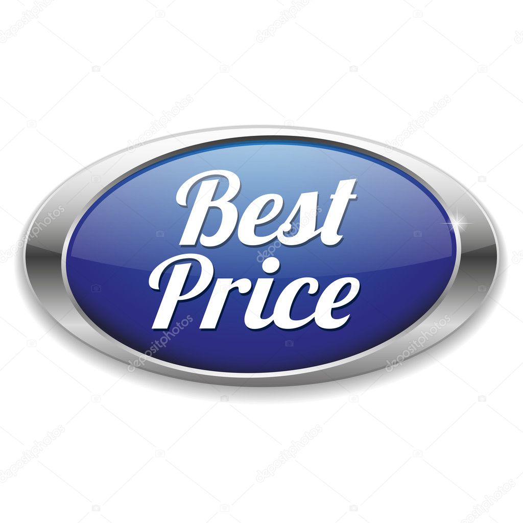 Big oval blue best price button