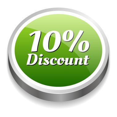 Yeşil iskonto düğmesini