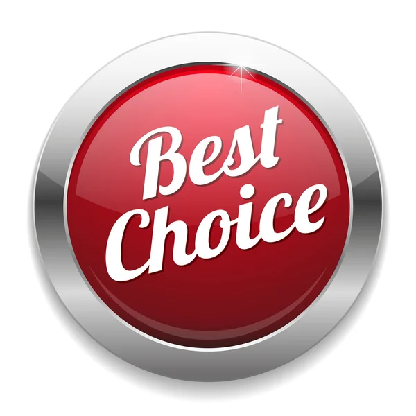 Big Best Choice button — Stock Vector