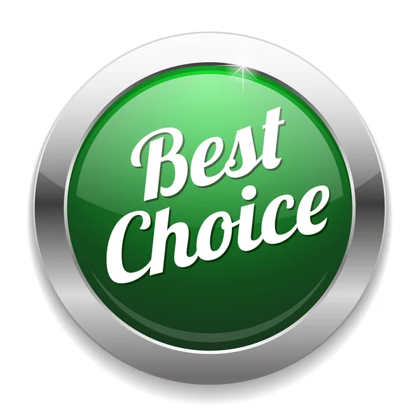 Big Best Choice button — Stock Vector