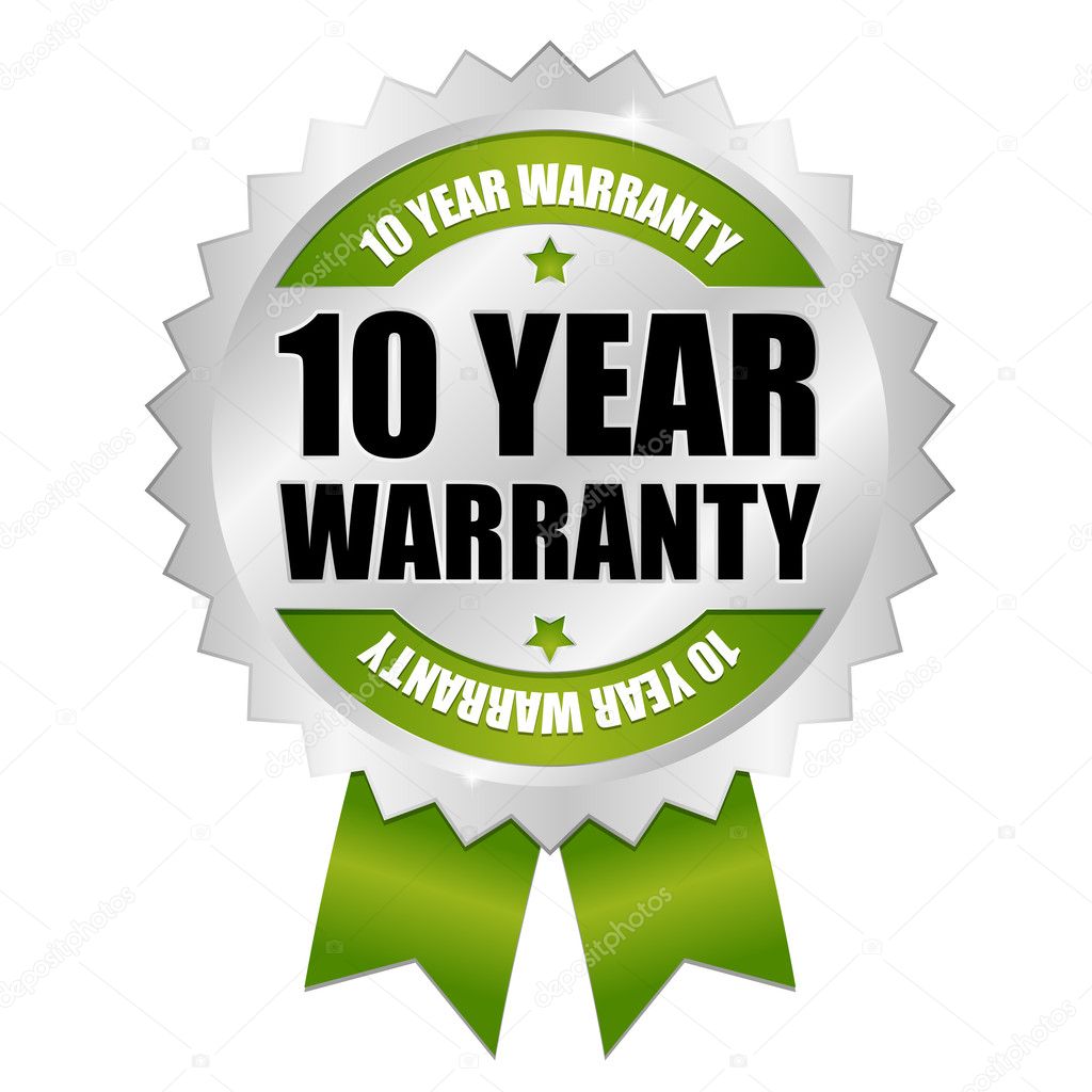 10 year warranty seal