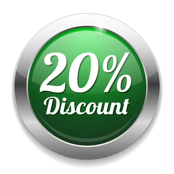 20 percent discount speech bubble — Stock Vector