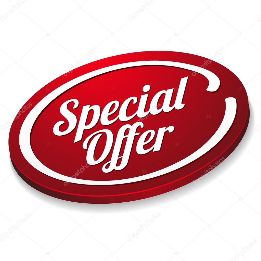 Big red special offer button
