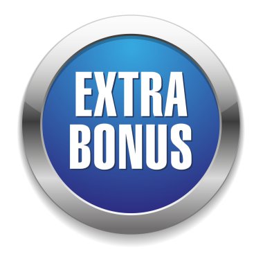 büyük mavi metalik ekstra bonus düğmesi