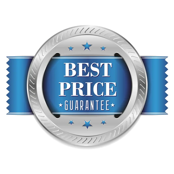 Azul melhor escudo preço —  Vetores de Stock