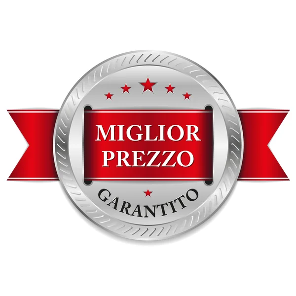 Escudo rojo Miglior Prezzo — Vector de stock