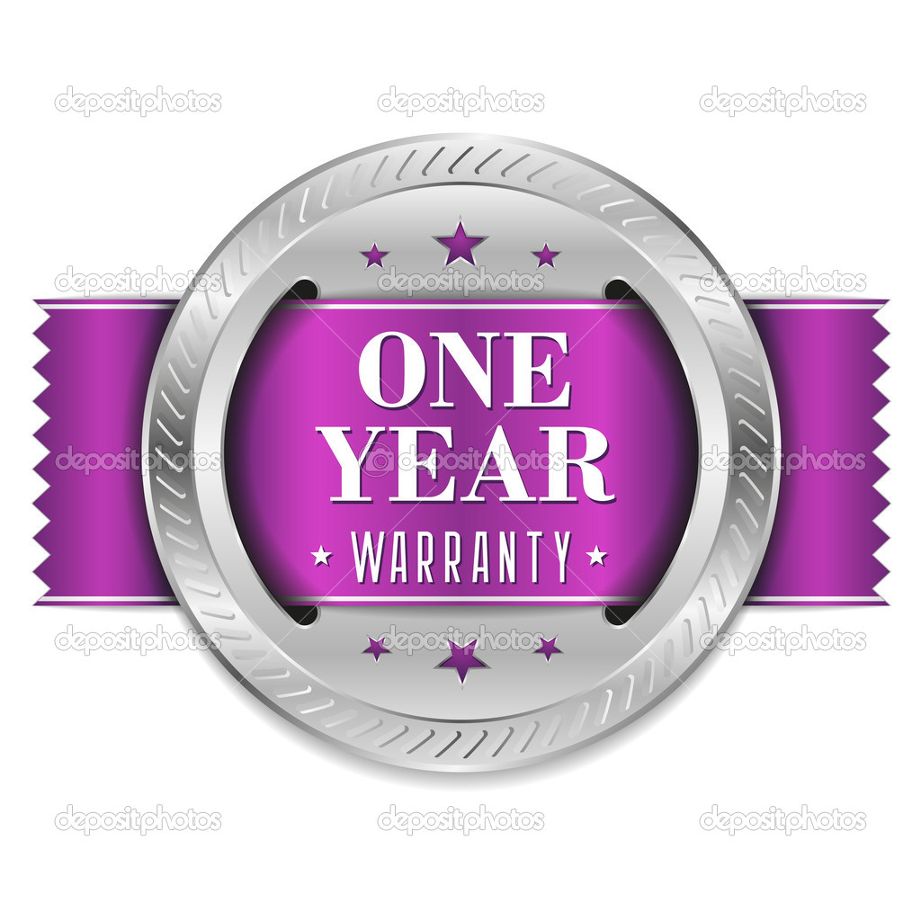 Violet 1 year warranty button