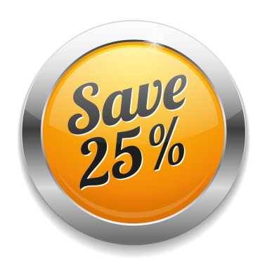 büyük ortalama yüzde 25 düğme kaydetmek