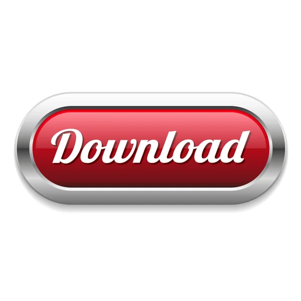 Botão de download oval — Vetor de Stock