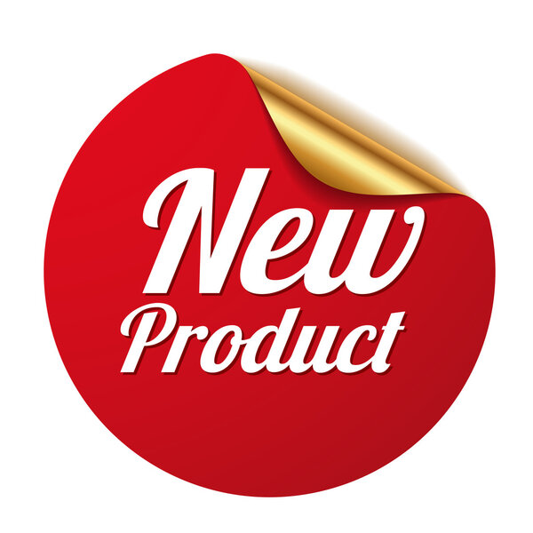 Red new product sticker